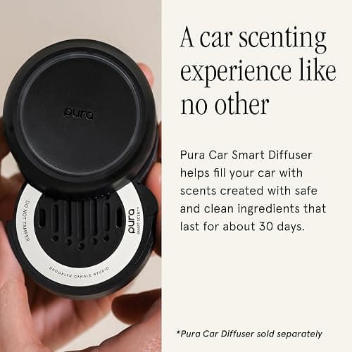 Pura & Brooklyn Candle Studio - Car Scent Refill for Pura Car Diffusers - Premium Fragrance for Smart Diffuser - Long Lasting, up to 30 Days of Scent - Sunday Morning thumbnail 3
