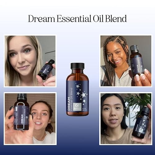 Sleep Essential Oil Blend for Diffuser - Dream Essential Oils for Diffusers Aromatherapy and Relaxation with Clary Sage Ylang-Ylang Roman Chamomile and Lavender for Sleep Time Support (2 Fl Oz) thumbnail 4