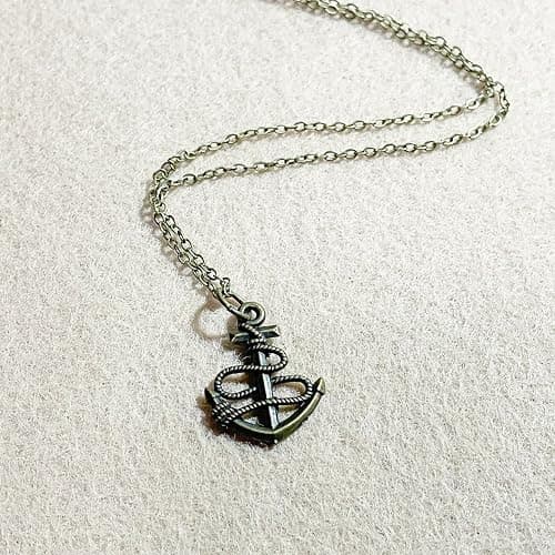 Little Sailors Necklace | sam anchor charm | smith pendant | gloria tour concert fashion thumbnail 2