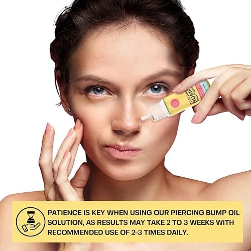 BASE LABORATORIES Piercing Keloid Bump Duo, Bump Solution Oil & Removal Gel | Keloid Shrinking Set, Ear Scar Treatment, Nose Keloid Bump, Scar Gel, Piercing Bump Solution Oil thumbnail 3