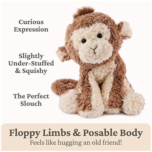 GUND Cozys Collection Monkey Plush, Monkey Stuffed Animal for Ages 1 and Up, Brown, 10” thumbnail 4