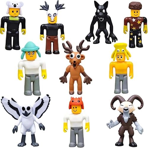 QIOJIRMU 99 Nights in The Forest Action Figure Toys, 3.8"& 2.8" Collectible Game Character Set, Gift for Fans, Kids, Collectors, Home Decor (10 Pack) - Image 1