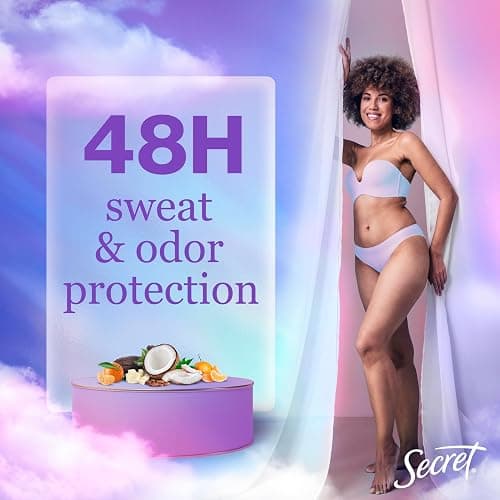 Secret Dry Spray Antiperspirant Deodorant for Women, 48hr Weightless Sweat & Odor Protection, Gentle on Skin, Cocoa Butter Scent, 4.1 oz thumbnail 3