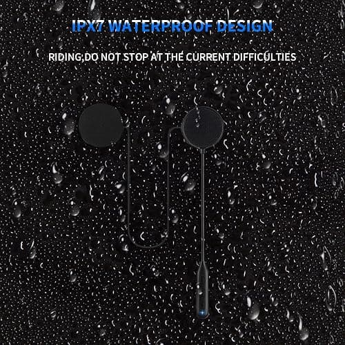 blueear Helmet Headphones Motorcycle Bluetooth Headsets Outdoor Waterproof Sports Headphone Loud Premium Bass Sound Auto Phone Answering ENC Noise Cancelling Clear Calls 60 Hours Playtime thumbnail 6