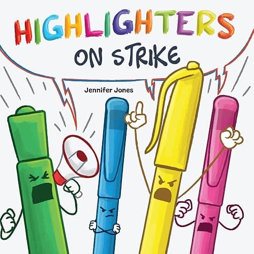 On Strike Box Set 2, Books 9-16: Books on Strike, Tablets on Strike, Paints on Strike, Play Dough On Strike, Markers on Strike, Highlighters on Strike, Sharpeners on Strike, Desks on Strike thumbnail 6