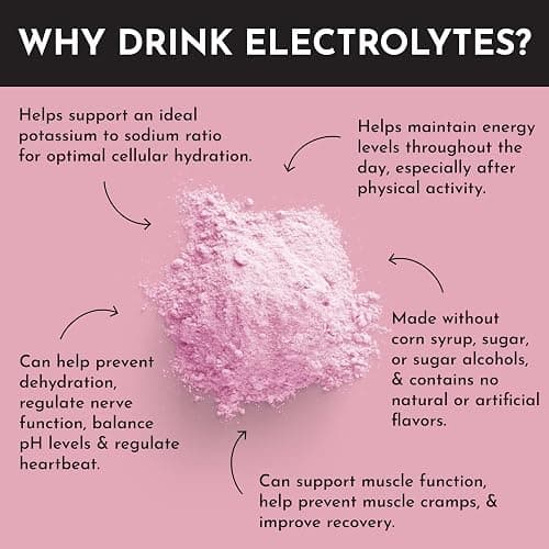 Raspberry Lemonade Electrolytes – 30‑Serving Hydration Drink Mix with Coconut Water, Essential Minerals & Real Fruit Flavors – Sweetened with Monk Fruit & Stevia – No Artificial Ingredients thumbnail 5