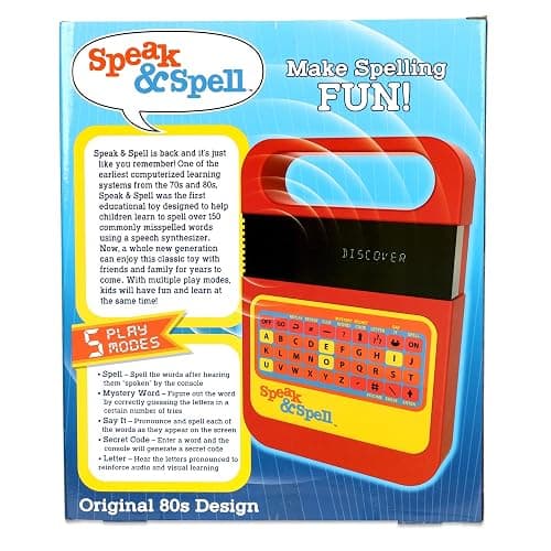 Speak & Spell Electronic Game - Educational Learning Toy, Spelling Games, 80s Retro Handheld Arcade, Autism Toys, Activity for Boys, Girls, Toddler, Ages 7+ thumbnail 4
