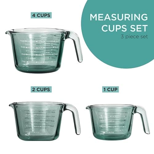 Glass Measuring Cups - Green thumbnail 3