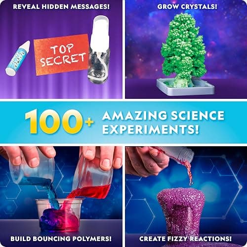National Geographic Amazing Chemistry Set - Chemistry Kit with 100+ Science Experiments Including Crystal Growing and Reactions, Science Kit for Kids, STEM Gift for Boys and Girls (Amazon Exclusive) thumbnail 2