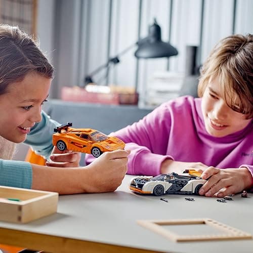 LEGO Speed Champions McLaren Solus GT & McLaren F1 LM 76918, Featuring 2 Iconic Race Car Toys, Hypercar Model Building Kit, Collectible 2023 Set, Great Kid-Friendly Gift for Boys and Girls Ages 9+ thumbnail 3