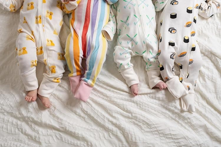 MONICA + ANDY One Piece Baby Pajamas, 100% Organic Baby Clothes for Girls and Boys, Sizes For Newborn and Infant thumbnail 4