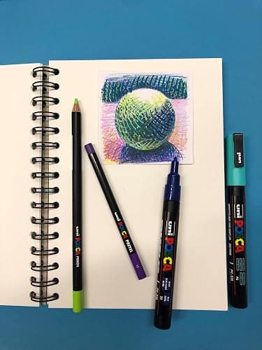 uni POSCA Colored Pencils, 4.0mm Lead, Assorted Set, 36 Pack thumbnail 3