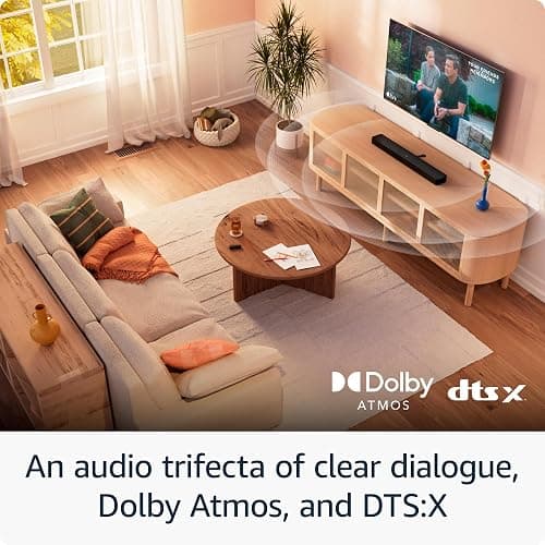 Amazon Fire TV Soundbar Plus with subwoofer (newest model), 3.1 channel, Dolby Atmos, DTS:X, clear dialogue thumbnail 3