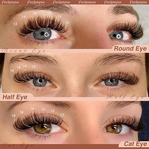Focipeysa Fluffy Brown Lash Clusters Brown Eyelash Extensions Thick Volume Clusters Eyelash 12-18mm Classic Lash Extension C Curl Individual Lashes Extension DIY Lash Extension at Home (C Curl 120pcs) thumbnail 2