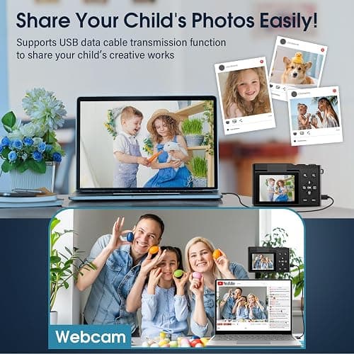 4K Digital Camera for Photography, 64MP Vlogging Camera for YouTube with 180° Flip Screen and Macro Function, 16X Zoom UHD Autofocus Video Camara with 32GB SD Card for Kids Teens Boys Girls thumbnail 6