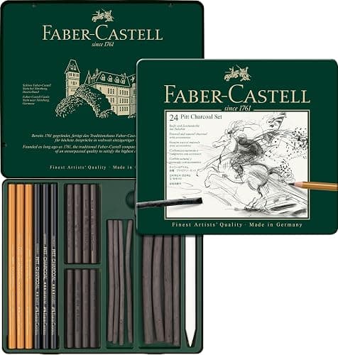 Faber-Castel 24 Piece Pitt Charcoal Set - Image 1