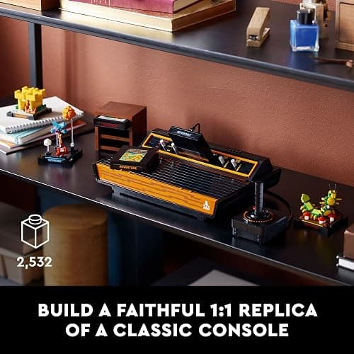 LEGO Icons Atari 2600 Building Set 10306 - Retro Video Game Console and Gaming Cartridge Replicas, Featuring Minifigure and Joystick, Nostalgic 80s Gift for Gamers and Adults thumbnail 3