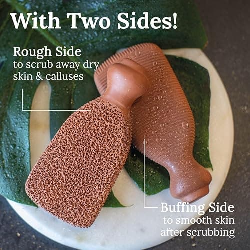 Pumice Stone for Feet Lasts 5+ Years Foot Exfoliator Scrubber Callus Remover Made of Natural Terra-Cotta thumbnail 3