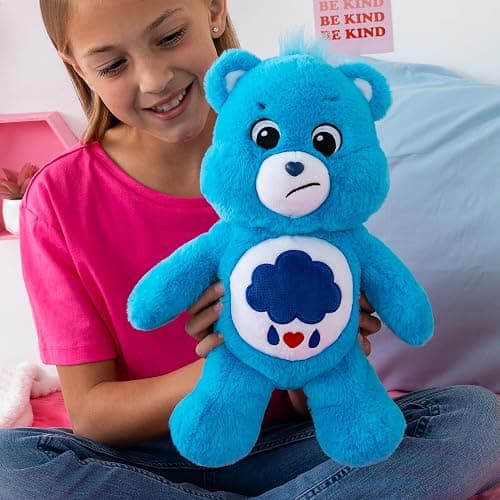 Care Bears 14” Grumpy Bear - Blue Plushie for Ages 4+ – Perfect Stuffed Animal Holiday, Birthday Gift, Super Soft and Cuddly – Good For Girls and Boys, Employees, Collectors thumbnail 2