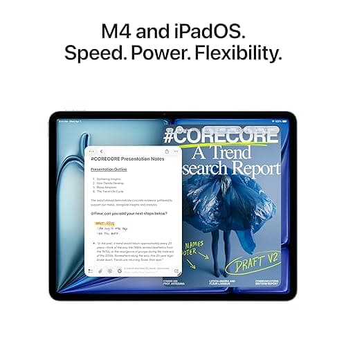 Apple iPad Air 11-inch (M4): Liquid Retina Display, 128GB, 12MP Front/Back Camera, Wi-Fi 7 with Apple N1, Touch ID, All-Day Battery Life — Purple thumbnail 4