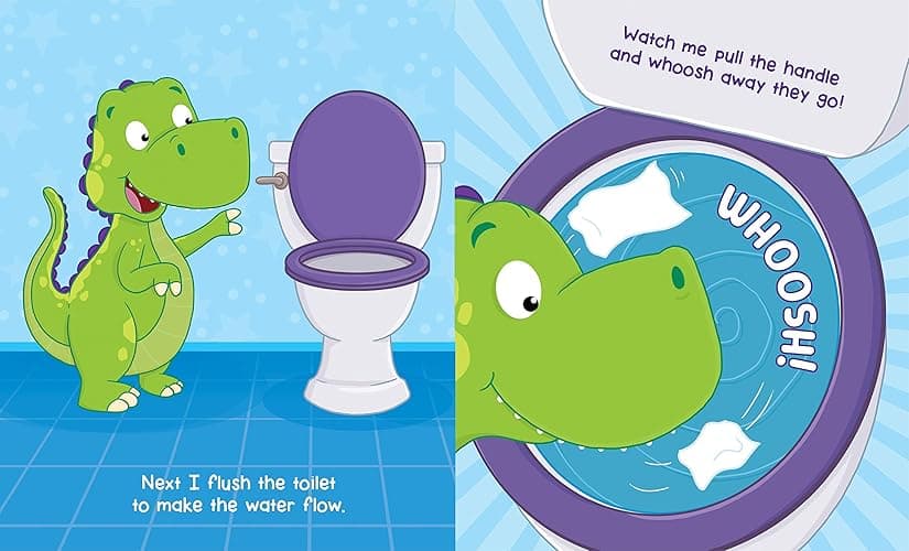 Dino Potty: Fun & Encouraging Potty Training Book for Toddlers – Easy Rhymes & Colorful Pictures – Perfect for Ages 2+ – Start Potty Training Today thumbnail 6