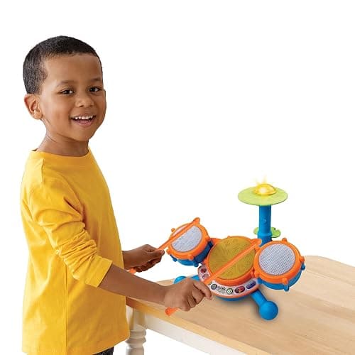 VTech KidiBeats Drum Set (Frustration Free Packaging) - Orange - Frustration Free Packaging thumbnail 5