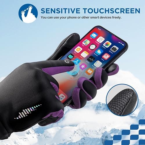 SIMARI Kids Winter Gloves Touchscreen Warm Thermal Water-Resistant for Boy Girl Running Cycling Snow Skiing in Cold Weather thumbnail 3