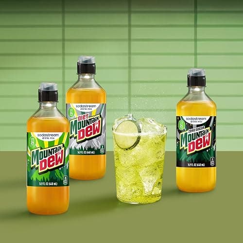 Sodastream® Mountain Dew ® New Pour Bottle Soda Dink Mix, 14.9 Fl oz. (Pack of 4) thumbnail 9