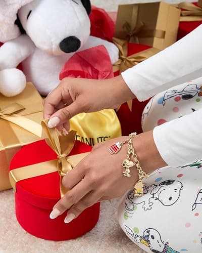 Peanuts Snoopy Jewelry Advent Gift Set: 12 Piece Earrings Necklace Bracelet & Charms Mix & Match Christmas Calendar Set thumbnail 6