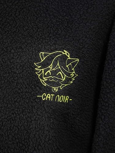 Micotaku Miraculous Unisex Cat Noir Onesie Pajama Set Officially Licensed Cospaly Costume Onesie Paw Gloves Eye Mask Belt thumbnail 6