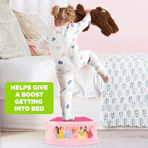 Disney Princess Loving Life Step Stool - Kids Step Stool, Potty Training, Non-Slip, Bathroom, Kitchen, Lightweight thumbnail 8