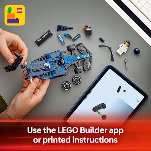 LEGO Speed Champions Williams Racing FW46 F1 Race Car Toy with a Collectible Formula 1 Driver Minifigure - Model Kits for 10+ Year Old Boys & Girls or Adult Motorsport Fans 77249 thumbnail 8