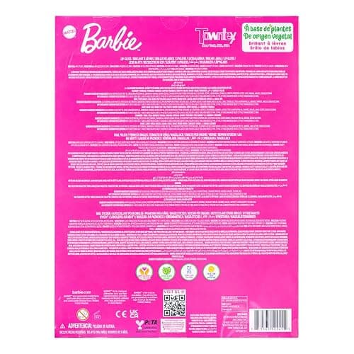 Barbie Cosmetic Makeup Set for Girls with Super Sparkly Lip Gloss Nail Polish and Nail Stickers 11 Pieces, Perfect for Parties Sleepovers Makeovers, Birthday, Ages by Townley Girl thumbnail 9