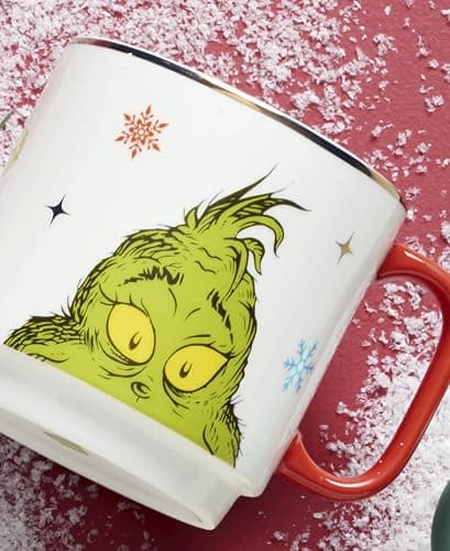 Lenox 898097 Merry Grinchmas Stackable Mugs, Service For 4, Assorted, Christmas, Drinkware Set, Holiday Glasses thumbnail 2