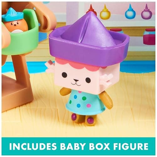 Gabby's Dollhouse, Baby Box Cat Craft-A-Riffic Room with Exclusive Figure, Accessories, Furniture and Dollhouse Delivery, Kids Toys for Ages 3 and up thumbnail 5