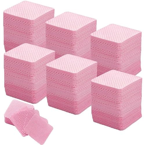 1600 Stück Zelettenrolle für Nägel, Zelletten für Gelnägel, 5×5 CM, Zellulose Pads, Geeignet Zum Entfernen Von Nagellack, Zur Nagelreinigung und Zur Reinigung Von Gelnägeln (Rosa) - Image 1
