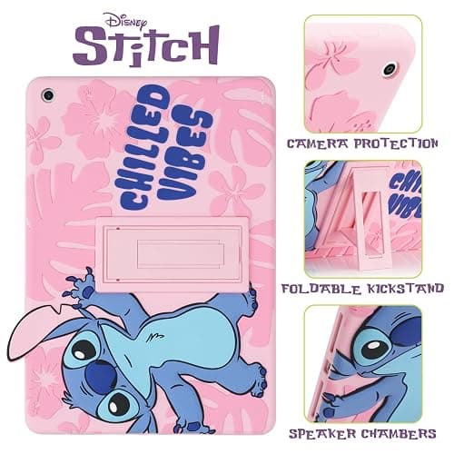 Disney Lilo and Stitch Kids Case for iPad - 9th Generation iPad Case, iPad 8th Generation Case, iPad 7th Generation Case - 10.2 2019/2020/2021 - Tablet Cover with Stand, Shockproof Silicone thumbnail 4