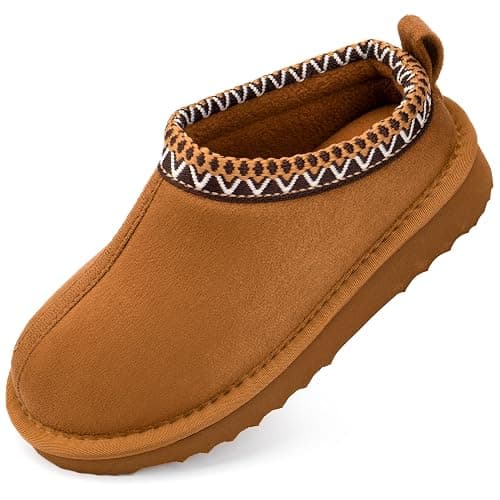 ChayChax Kids Memory Foam Slippers Fuzzy Warm Winter House Shoes for Boys & Girls Non-Slip Clogs for Toddler Little & Big Kid Indoor and Outdoor thumbnail 4