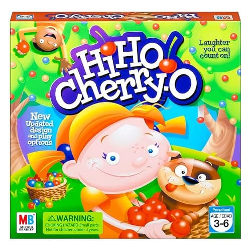 Hasbro Gaming Hi Ho Cherry-O Board Game for 2 to 4 Players Kids Ages 3 and Up (Amazon Exclusive) - Image 1