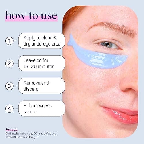 SpaLife Fresh Catch Hydrogel Under Eye Patches for Dark Circles | Sardine Under Eye Patches for Puffy Eyes | Niacinamide & Hyaluronic Acid Undereye Masks | Pack of 8 Pairs (8 Undereye Treatments). thumbnail 8