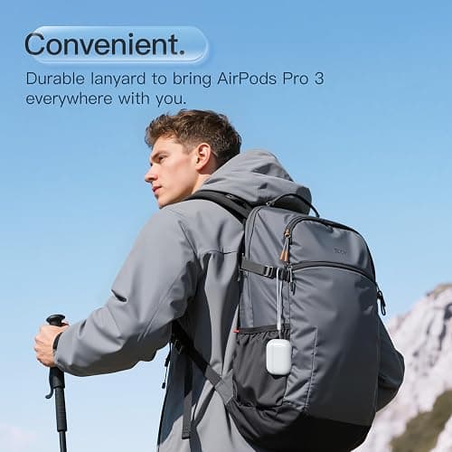 Case for AirPods Pro 3 Never-Sretch-Out DamonLight Shock-Proof Protective Semi Hard Silicone Case Compatible with Apple Airpods Pro 3rd Generation (White) thumbnail 6