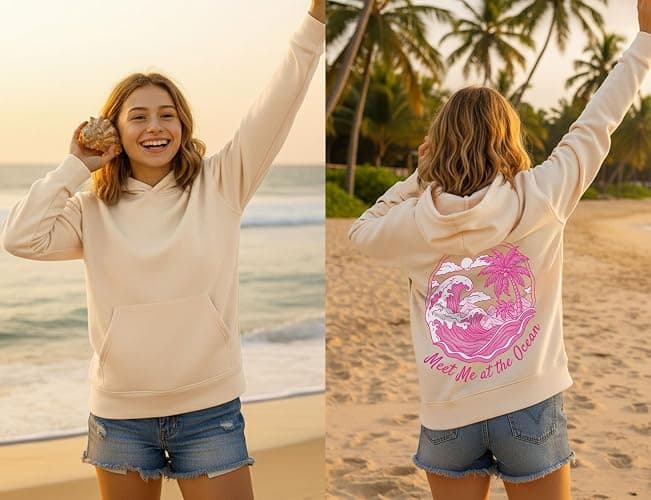 Tstars Volleyball Hoodies Gifts for Teen Girls Women Fans Team Players Love Sweatshirt Hoodie thumbnail 4