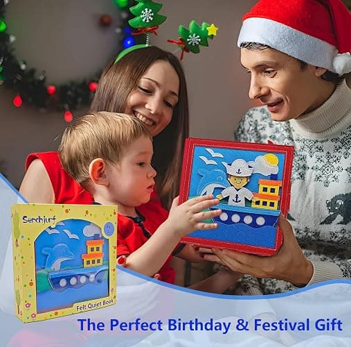 Sendhjurf Montessori Book Busy Board Activity Role Play Books for Toddlers 3-5 Year Old Girls Boys Toys Brithday Gifts thumbnail 2