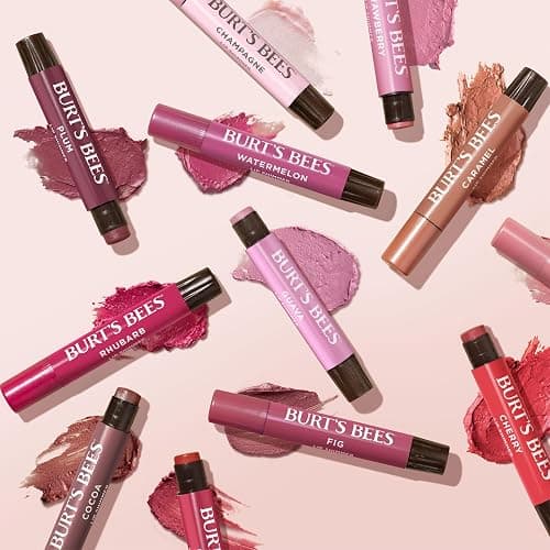 Burt's Bees Shimmer Lip Tint Set, Tinted Lip Balm Stick, Moisturizing for All Day Hydration with Natural Origin Glowy Pigmented Finish & Buildable Color, Plum (4-Pack) thumbnail 12