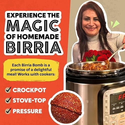 EZ Bombs Birria Bomb Seasoning, Pack of 2 – Authentic Mexican Spice Mix for Tacos, Burritos, Nachos, and Quesadillas – Made with Real Chiles, Herbs, and Spices for Quick and Flavorful Meals thumbnail 6