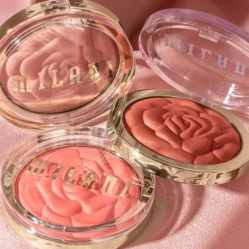 Milani Rose Blush, Powder Blush for Cheeks, Cruelty Free Makeup - Shape, Contour & Highlight Face for a Natural Matte Finish -Coral Cove thumbnail 9