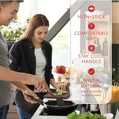Kitchen Utensils Set 35 PCS Cooking Utensils Set, Nonstick and Heat Resistant Nylon Stainless Steel Silicone Spatula Set - Kitchen Gadgets Home Essentials Kitchen Accessories, Apartment Must Haves thumbnail 4