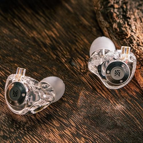LINSOUL KZ EDX Pro X Écouteurs intra-auriculaires, pilote dynamique unique, moniteur intra-auriculaire HiFi avec forme ergonomique, casque de jeu filaire (sans microphone, transparent) thumbnail 6
