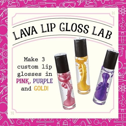 MindWare Science Academy Lava Lip Gloss Lab - 33 Piece Lip Gloss Making Kit - Make 3 DIY Lip Glosses thumbnail 2
