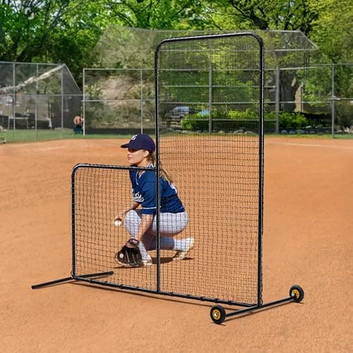 VEVOR Batting Screen - Baseball & Softball Protector with Carry Bag & Ground Stakes, Pitching Net for Pitchers Protection thumbnail 8